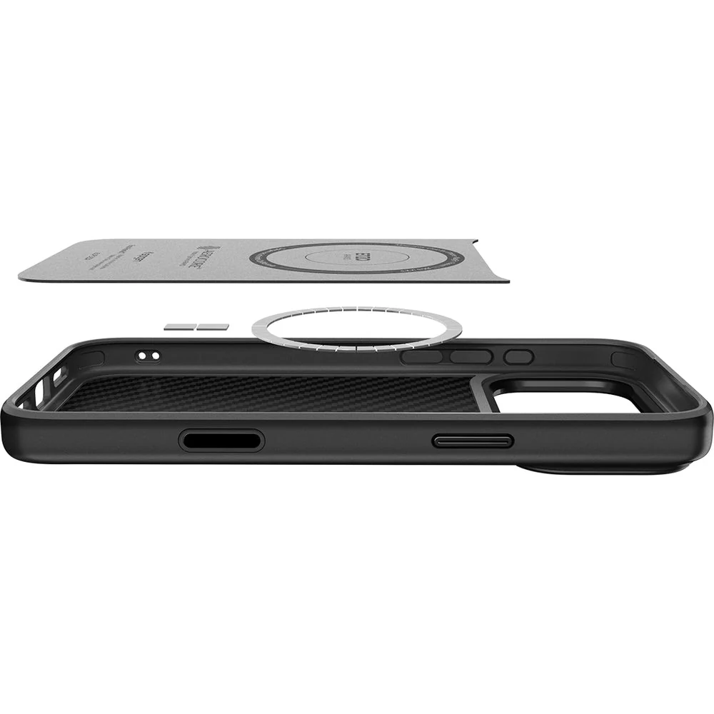 Handyhülle für iPhone 17 Pro, Spigen Enzo Aramid T Mag (CC) mit MagSafe, Schwarz - Image 16