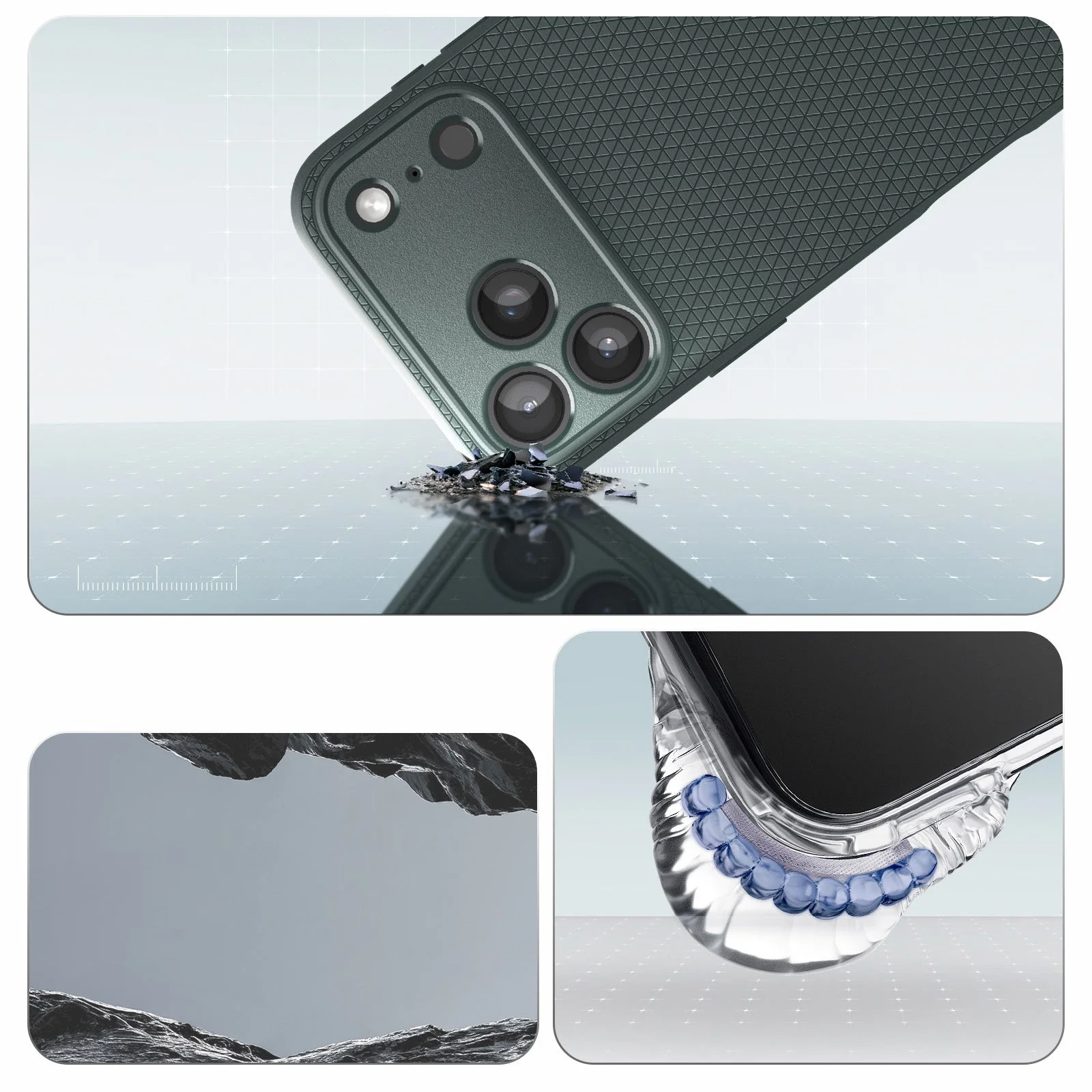 Handyhülle für iPhone 17 Pro, Spigen Liquid Air, Grün - Image 5