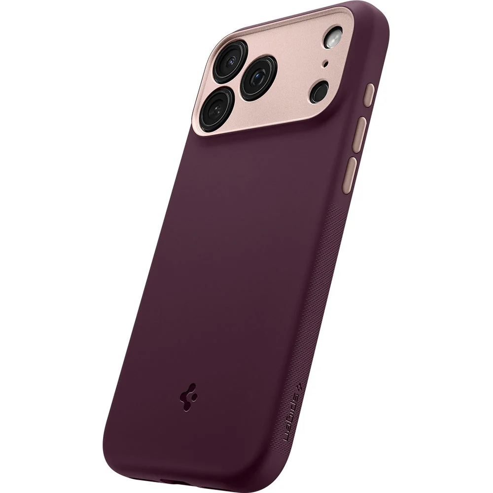 Handyhülle für iPhone 17 Pro, Spigen Nano Pop Mag mit MagSafe, Dunkelrot-Rosa - Image 10