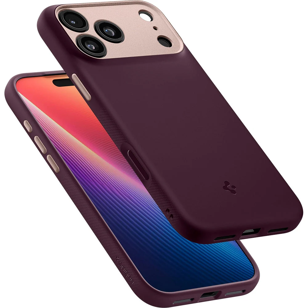 Handyhülle für iPhone 17 Pro, Spigen Nano Pop Mag mit MagSafe, Dunkelrot-Rosa - Image 13