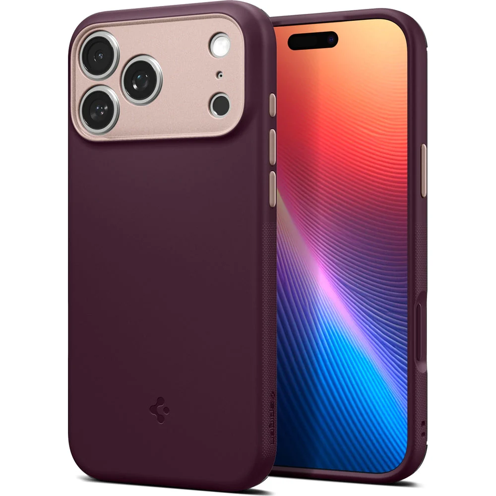 Handyhülle für iPhone 17 Pro, Spigen Nano Pop Mag mit MagSafe, Dunkelrot-Rosa - Image 9