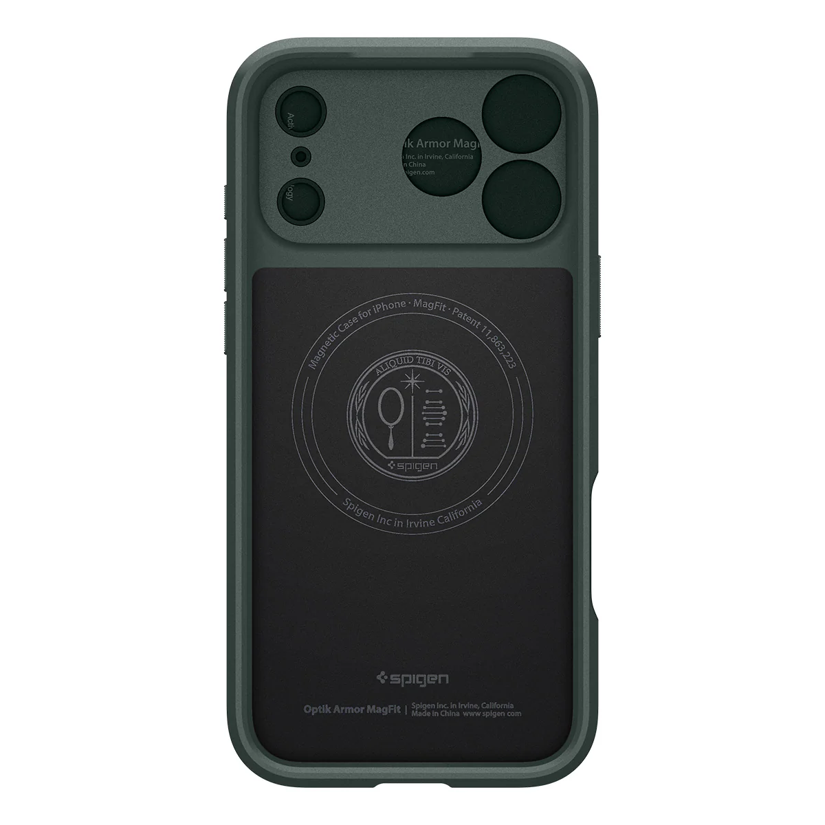 Handyhülle für iPhone 17 Pro, Spigen Optik Armor Mag mit MagSafe, Grün - Image 9