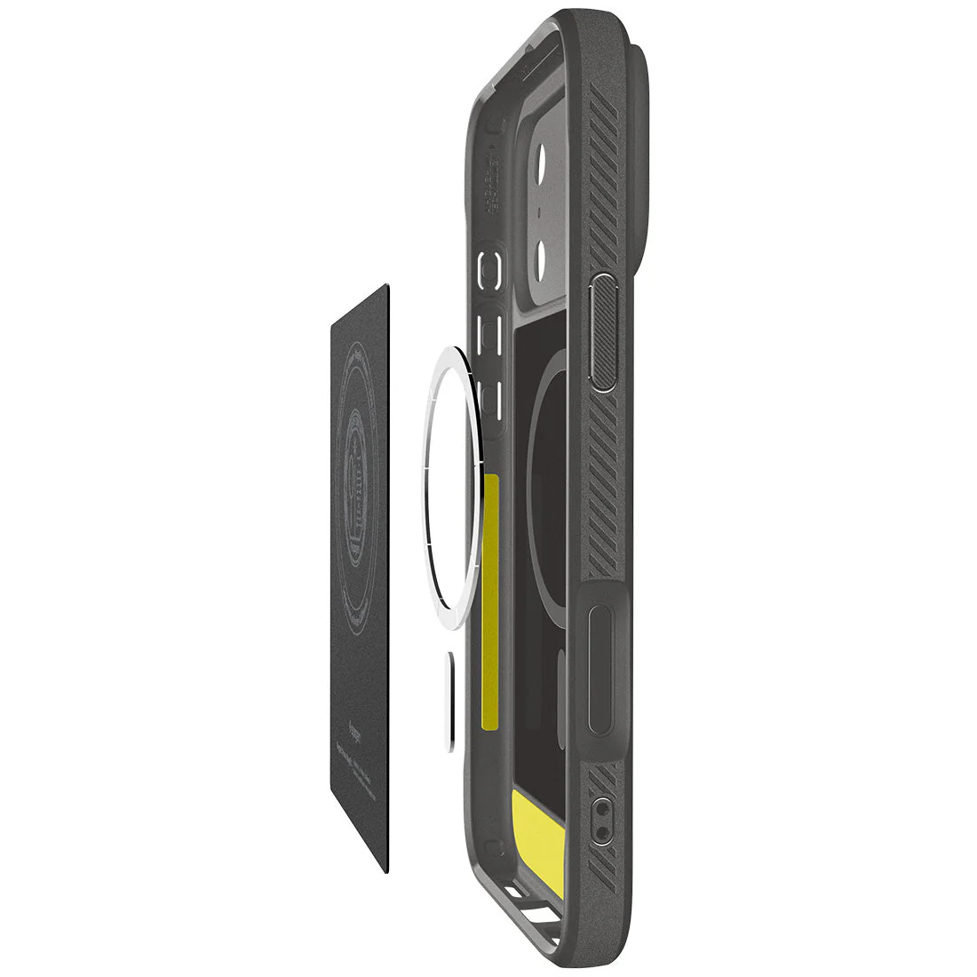 Handyhülle für iPhone 17 Pro, Spigen Rugged Armor Mag mit MagSafe, Grau - Image 11