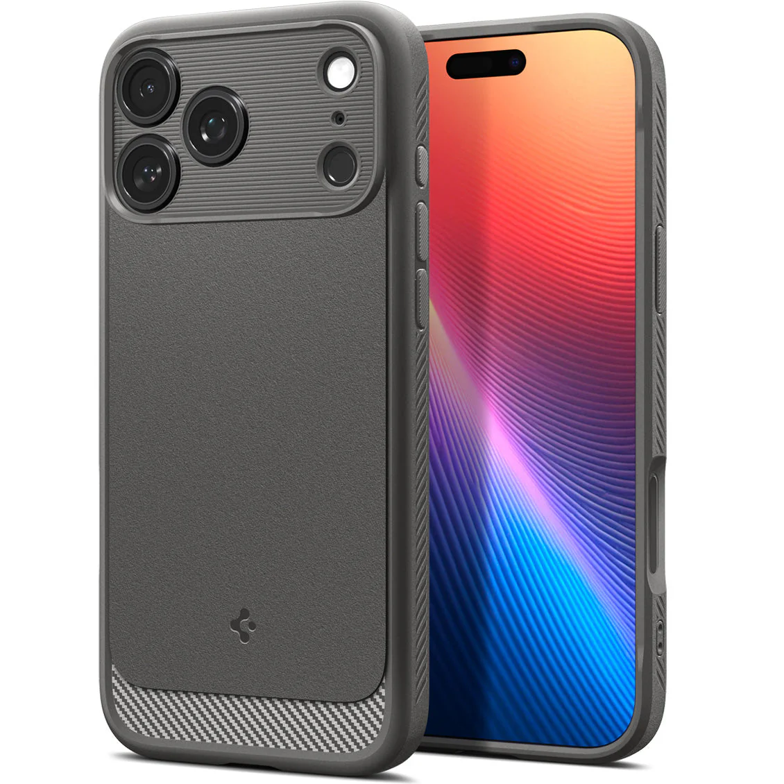 Handyhülle für iPhone 17 Pro, Spigen Rugged Armor Mag mit MagSafe, Grau - Image 14