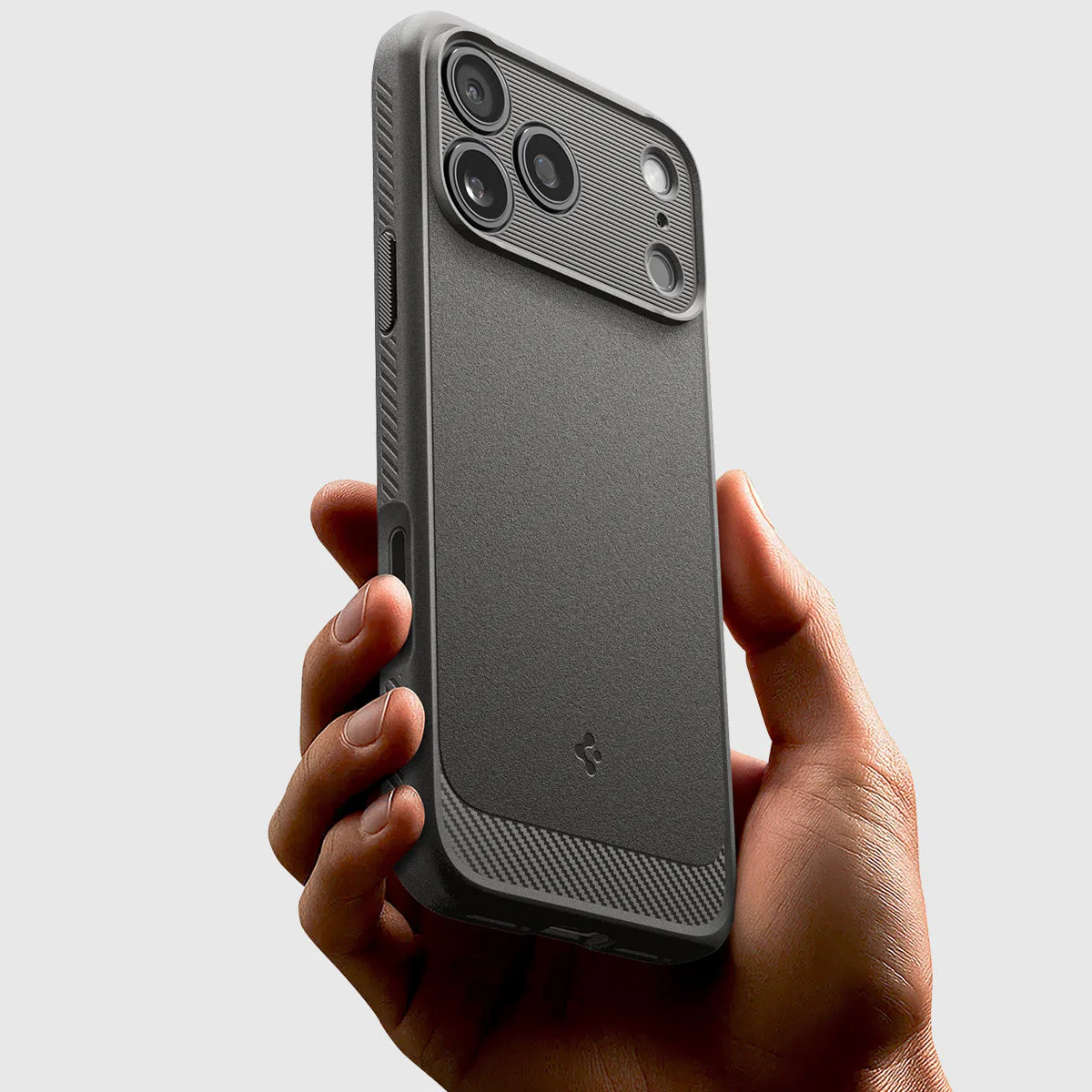 Handyhülle für iPhone 17 Pro, Spigen Rugged Armor Mag mit MagSafe, Grau - Image 7