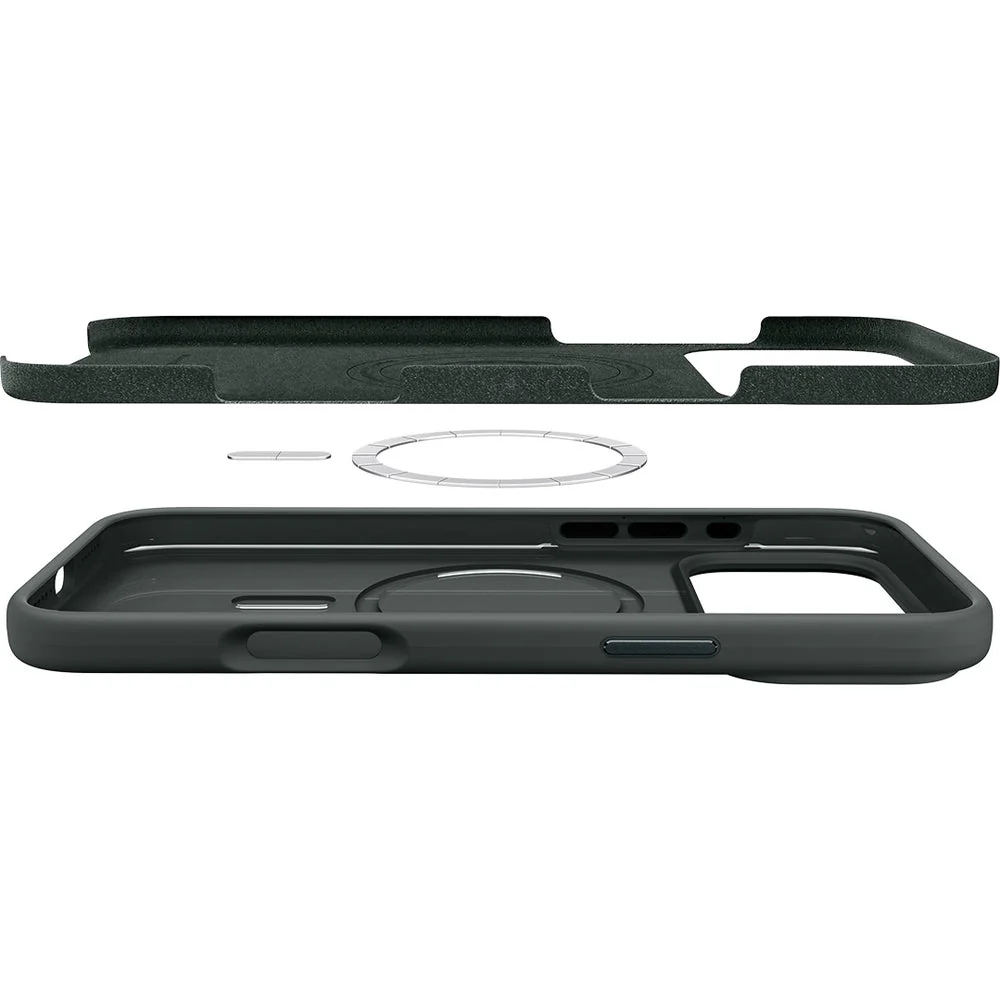 Handyhülle für iPhone 17 Pro, Spigen Silicone Fit Mag mit MagSafe, Grün - Image 15
