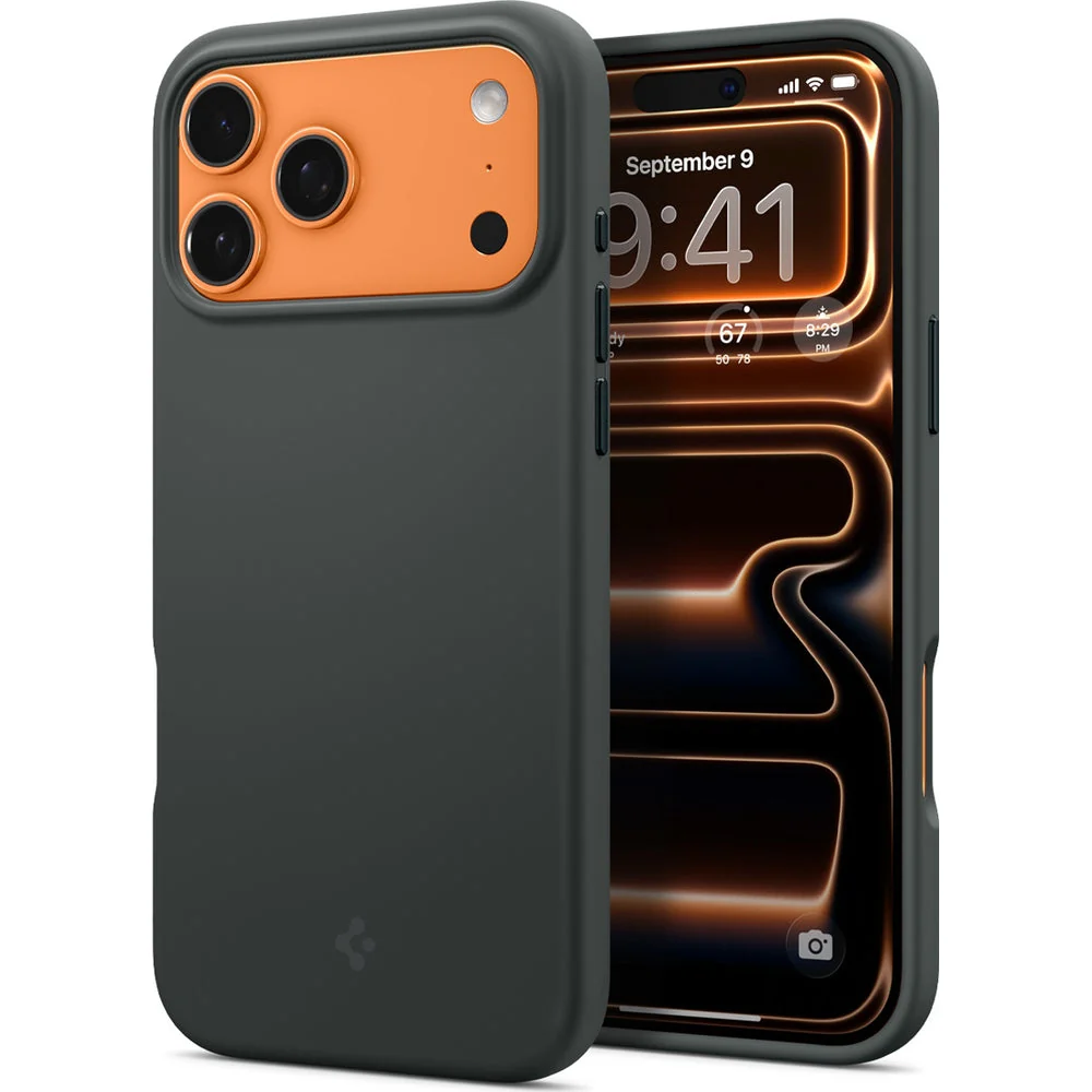 Handyhülle für iPhone 17 Pro, Spigen Silicone Fit Mag mit MagSafe, Grün - Image 16