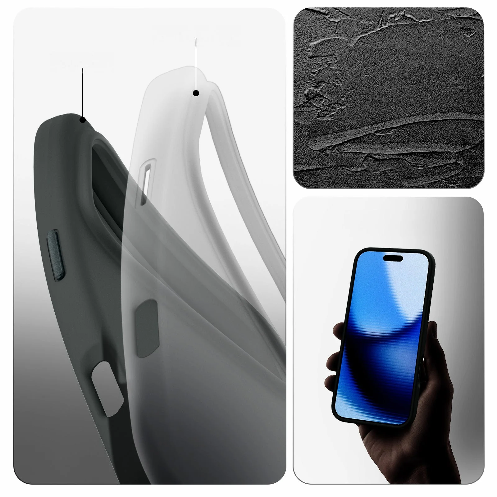 Handyhülle für iPhone 17 Pro, Spigen Silicone Fit Mag mit MagSafe, Grün - Image 3