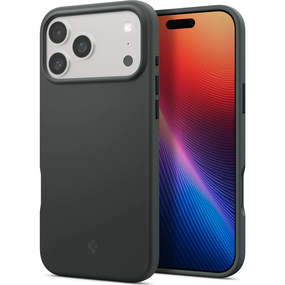 Handyhülle für iPhone 17 Pro, Spigen Silicone Fit Mag mit MagSafe, Grün - Image 8