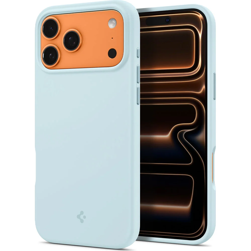 Handyhülle für iPhone 17 Pro, Spigen Silicone Fit Mag mit MagSafe, Hellblau - Image 16