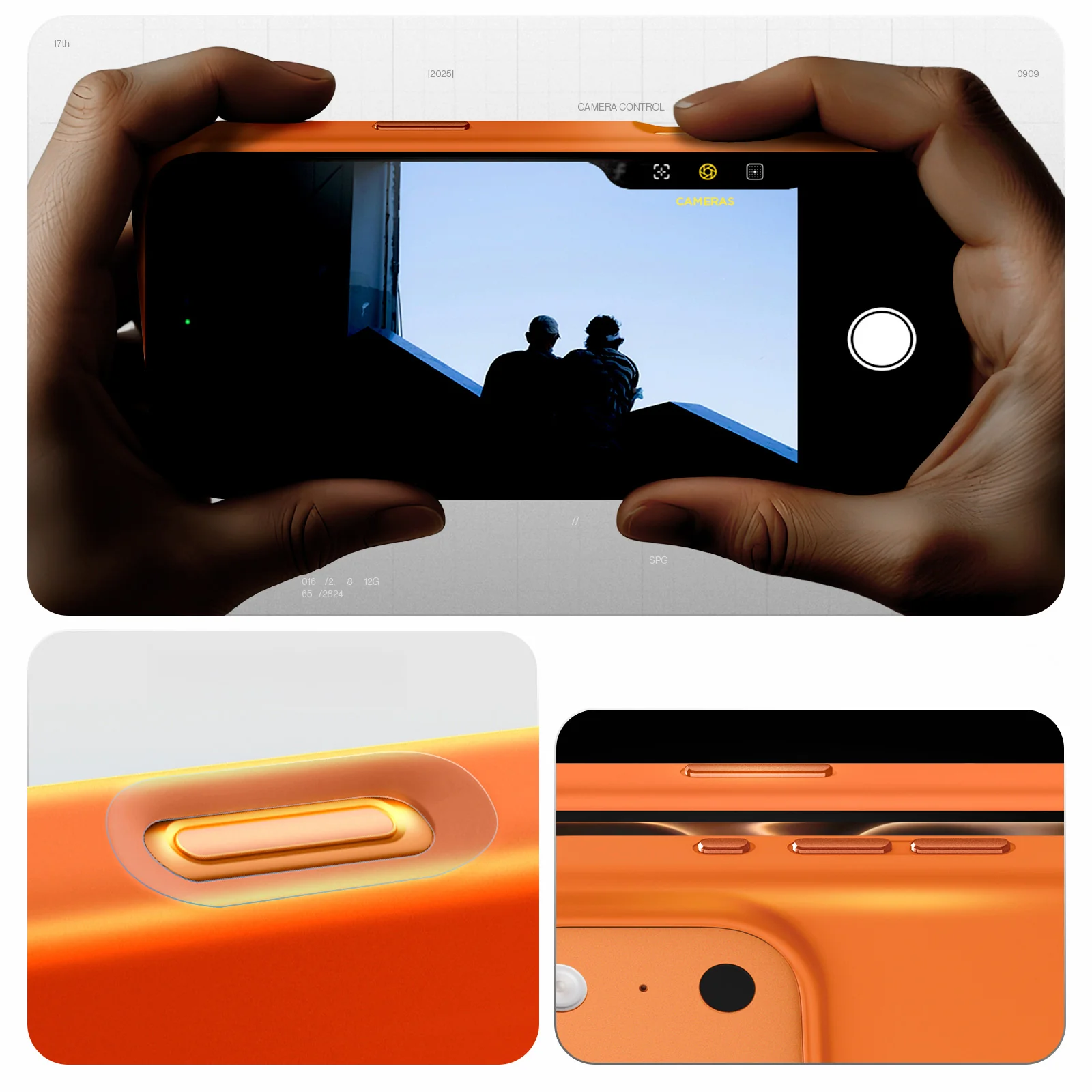 Handyhülle für iPhone 17 Pro, Spigen Silicone Fit Mag mit MagSafe, Orange - Image 11