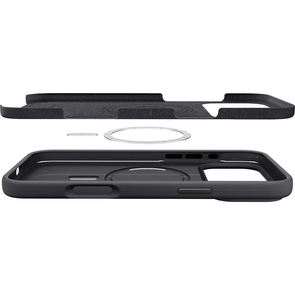Handyhülle für iPhone 17 Pro, Spigen Silicone Fit Mag mit MagSafe, Schwarz - Image 15