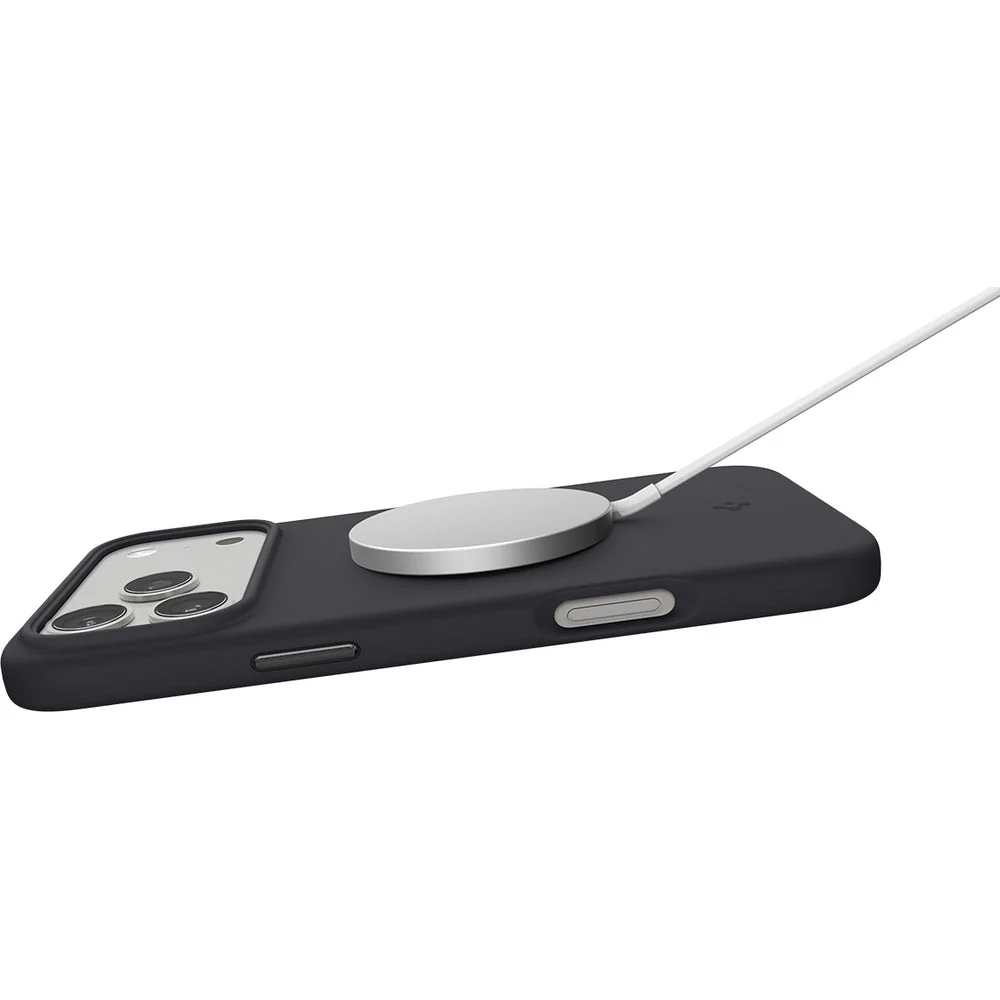 Handyhülle für iPhone 17 Pro, Spigen Silicone Fit Mag mit MagSafe, Schwarz - Image 9