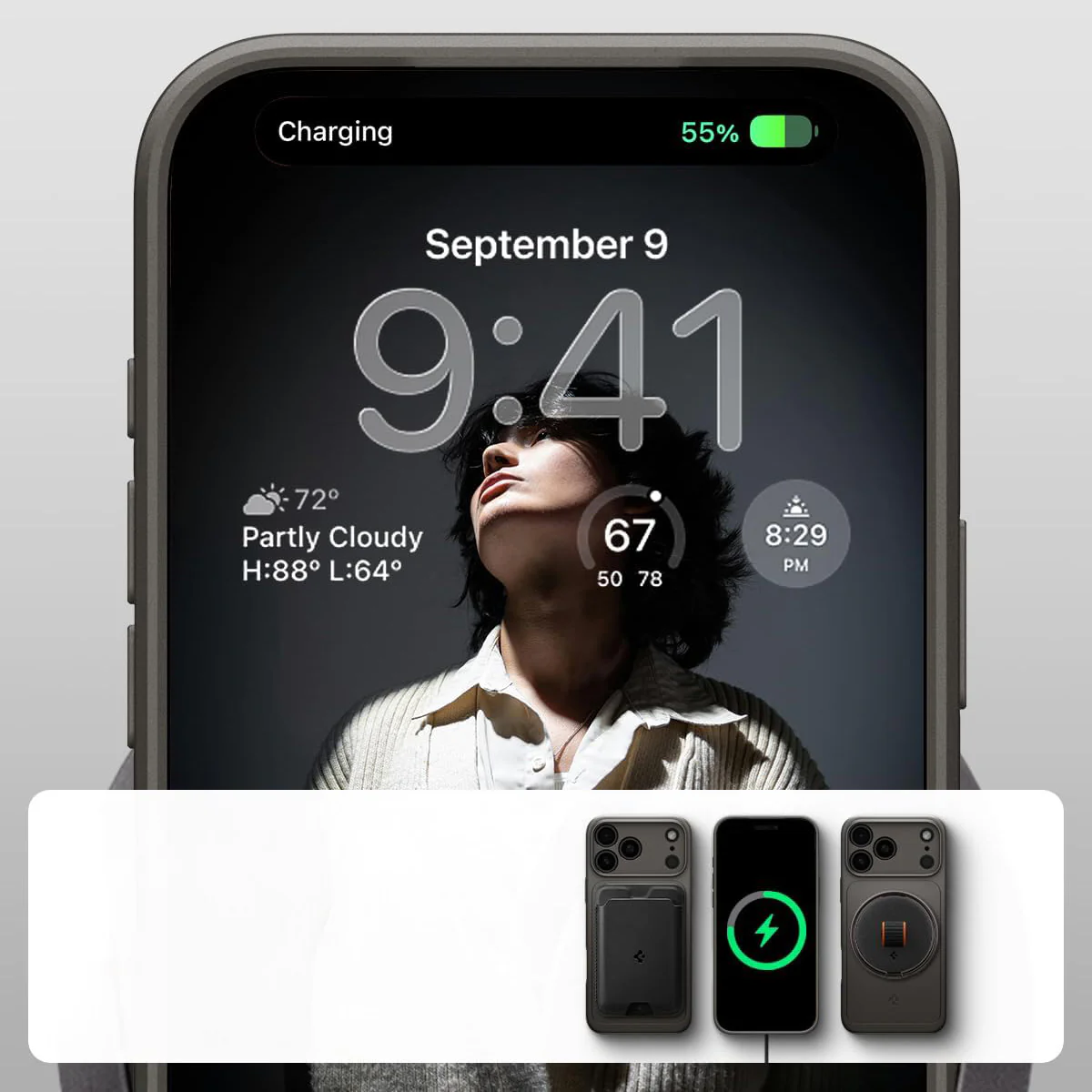 Handyhülle für iPhone 17 Pro, Spigen Thin Fit Mag mit MagSafe, Rotguss - Image 14