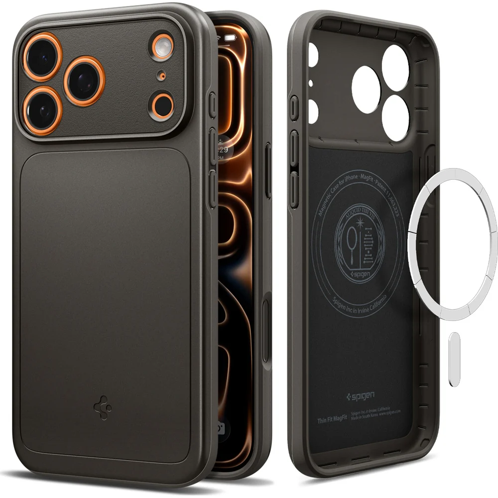 Handyhülle für iPhone 17 Pro, Spigen Thin Fit Mag mit MagSafe, Rotguss - Image 2