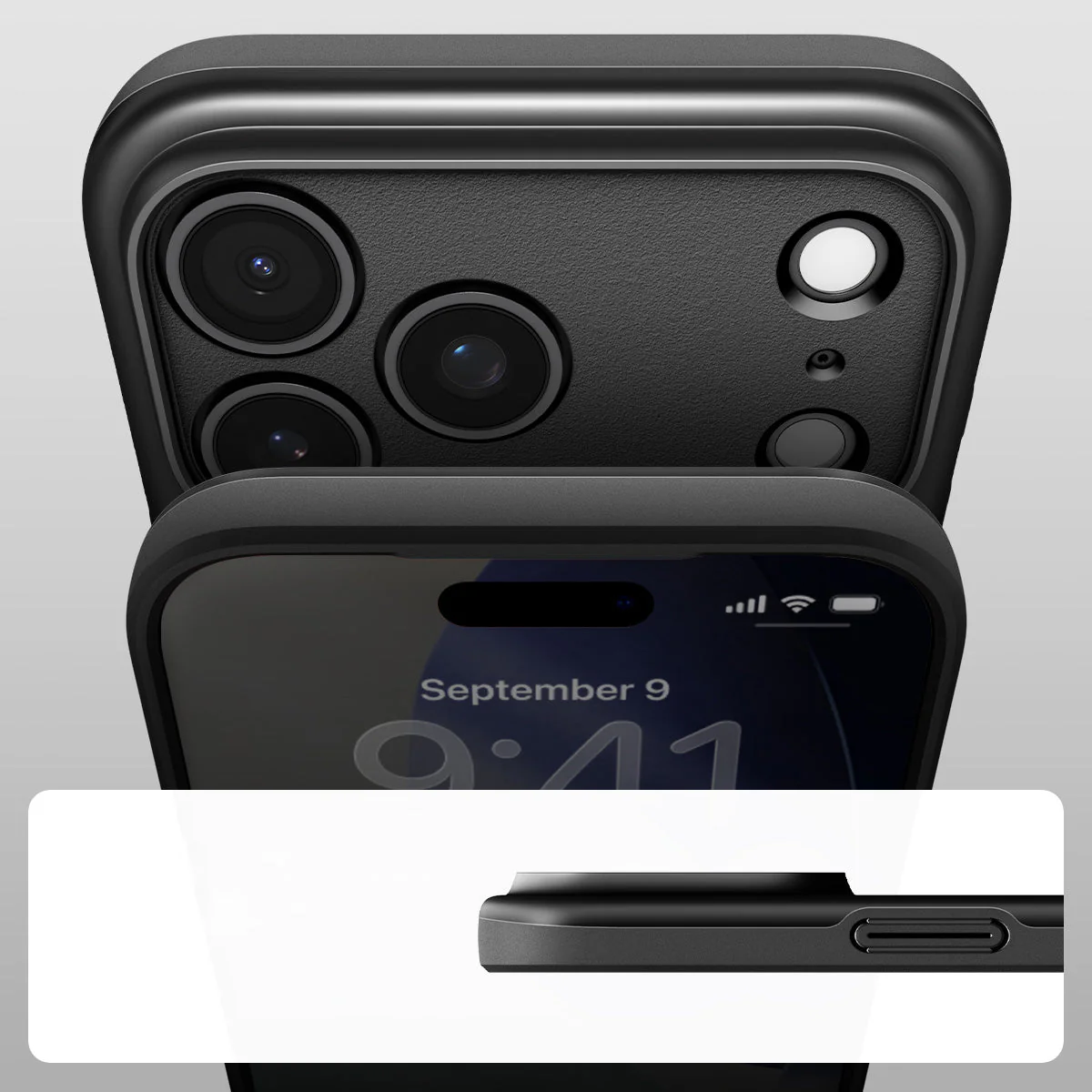 Handyhülle für iPhone 17 Pro, Spigen Thin Fit Mag mit MagSafe, Schwarz - Image 2