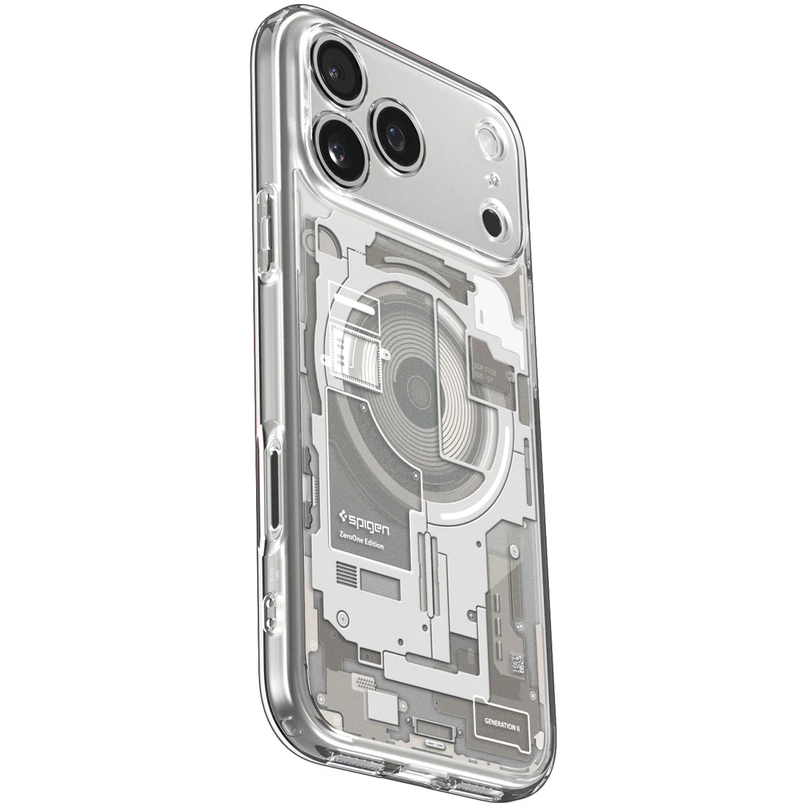 Handyhülle für iPhone 17 Pro, Spigen Ultra Hybrid Mag mit MagSafe, Beige-Transparent (Zero One) - Image 12