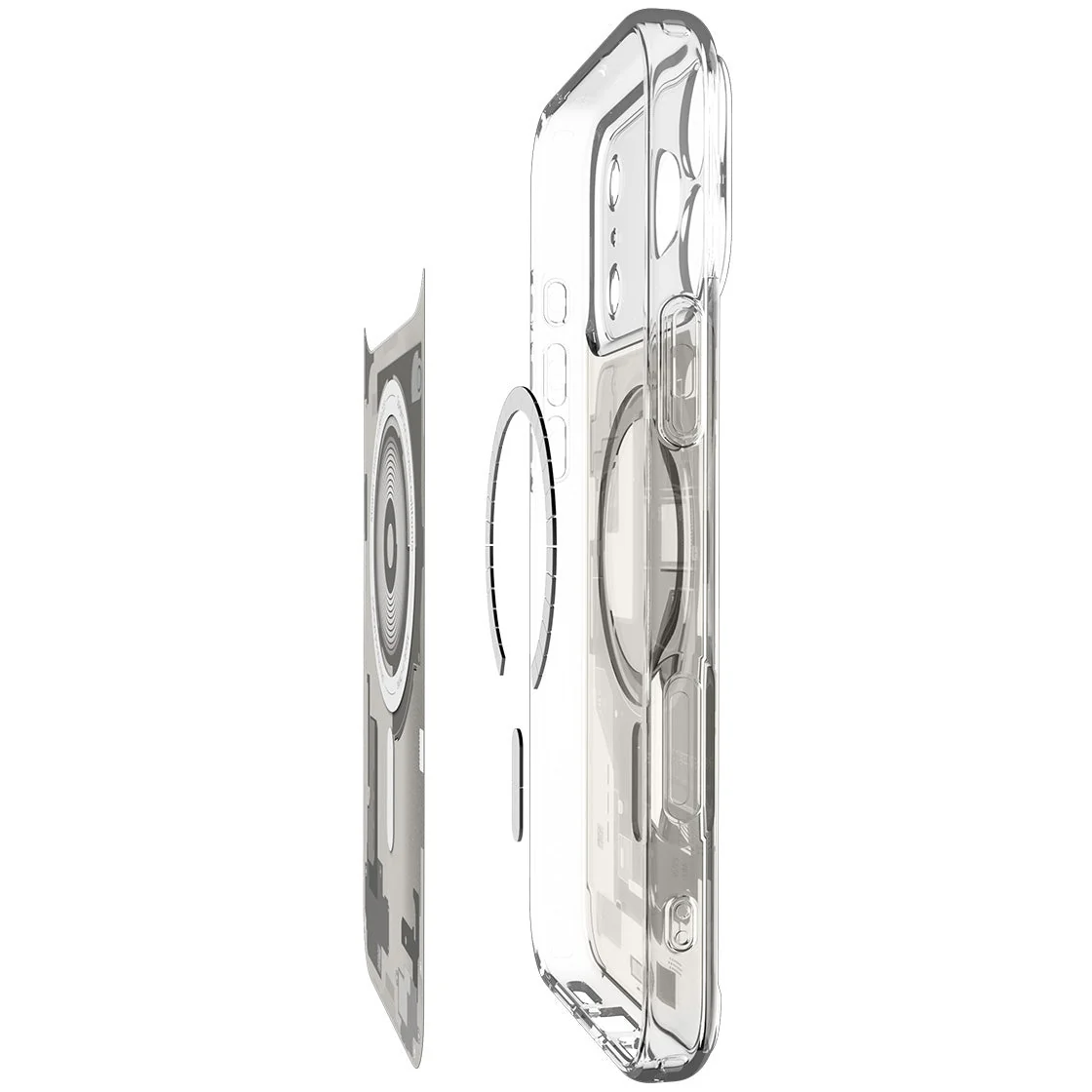 Handyhülle für iPhone 17 Pro, Spigen Ultra Hybrid Mag mit MagSafe, Beige-Transparent (Zero One) - Image 15