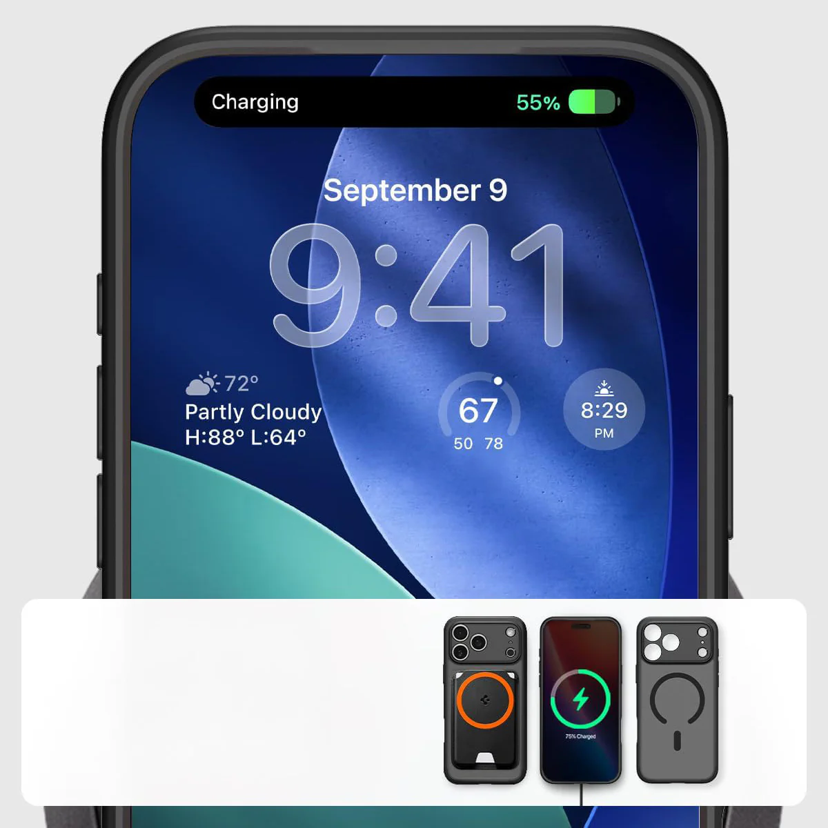 Handyhülle für iPhone 17 Pro, Spigen Ultra Hybrid Mag mit MagSafe, Durchscheinend-Schwarz - Image 13