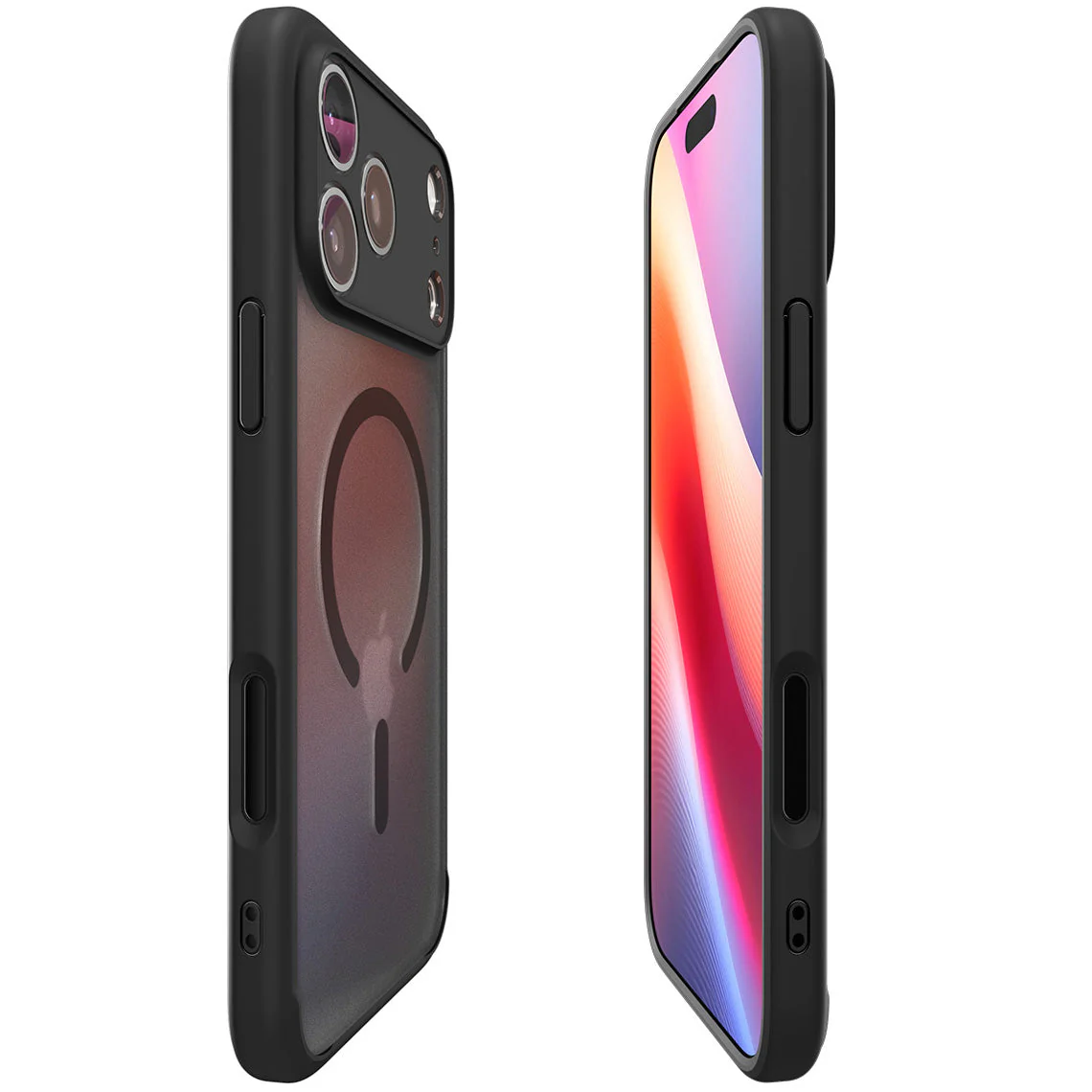 Handyhülle für iPhone 17 Pro, Spigen Ultra Hybrid Mag mit MagSafe, Durchscheinend-Schwarz - Image 2