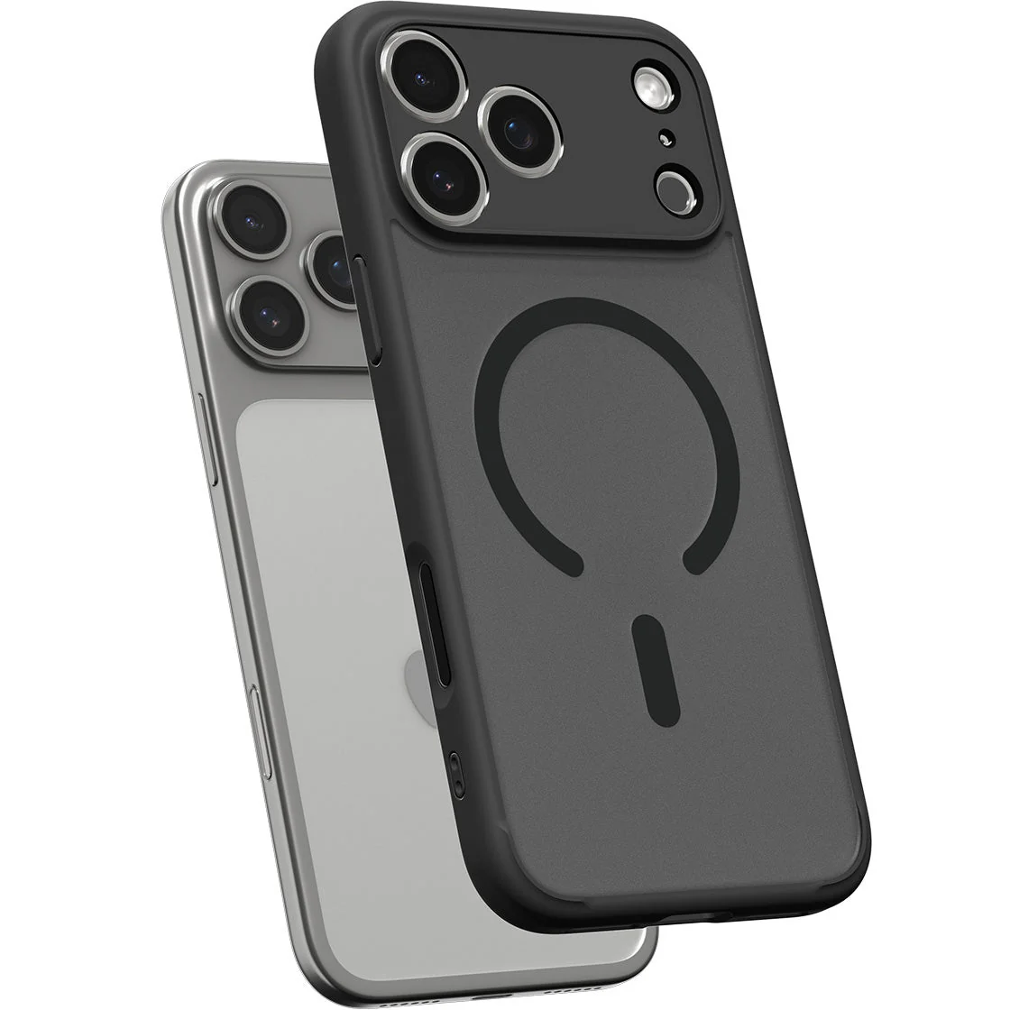 Handyhülle für iPhone 17 Pro, Spigen Ultra Hybrid Mag mit MagSafe, Durchscheinend-Schwarz - Image 3