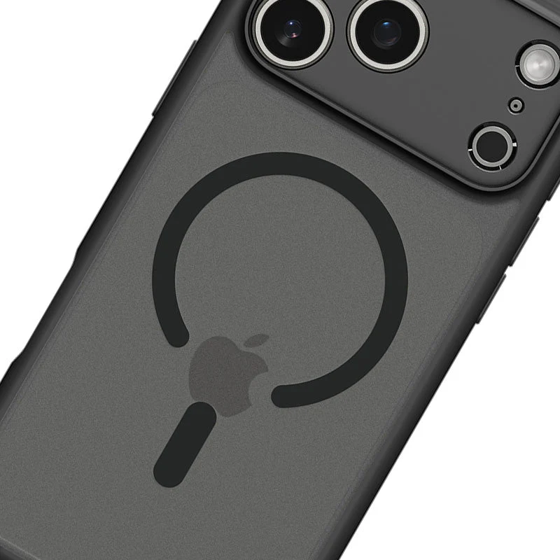Handyhülle für iPhone 17 Pro, Spigen Ultra Hybrid Mag mit MagSafe, Durchscheinend-Schwarz - Image 4