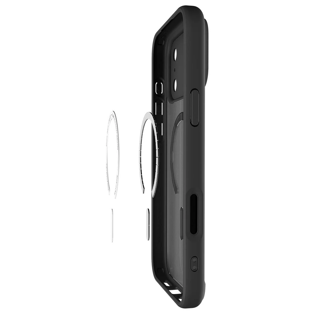 Handyhülle für iPhone 17 Pro, Spigen Ultra Hybrid Mag mit MagSafe, Durchscheinend-Schwarz - Image 7