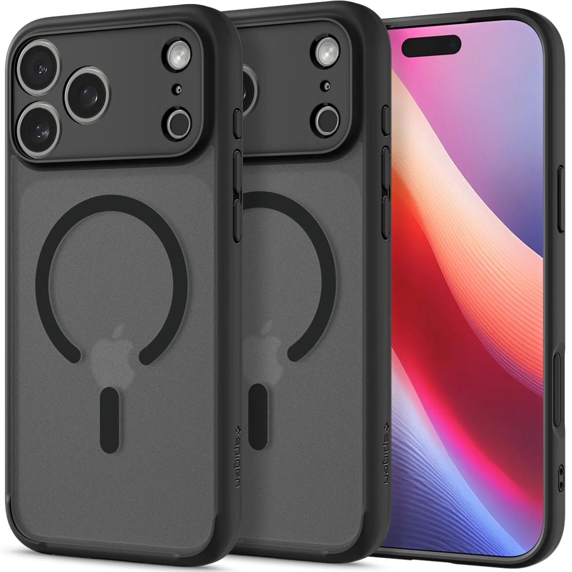 Handyhülle für iPhone 17 Pro, Spigen Ultra Hybrid Mag mit MagSafe, Durchscheinend-Schwarz - Image 9