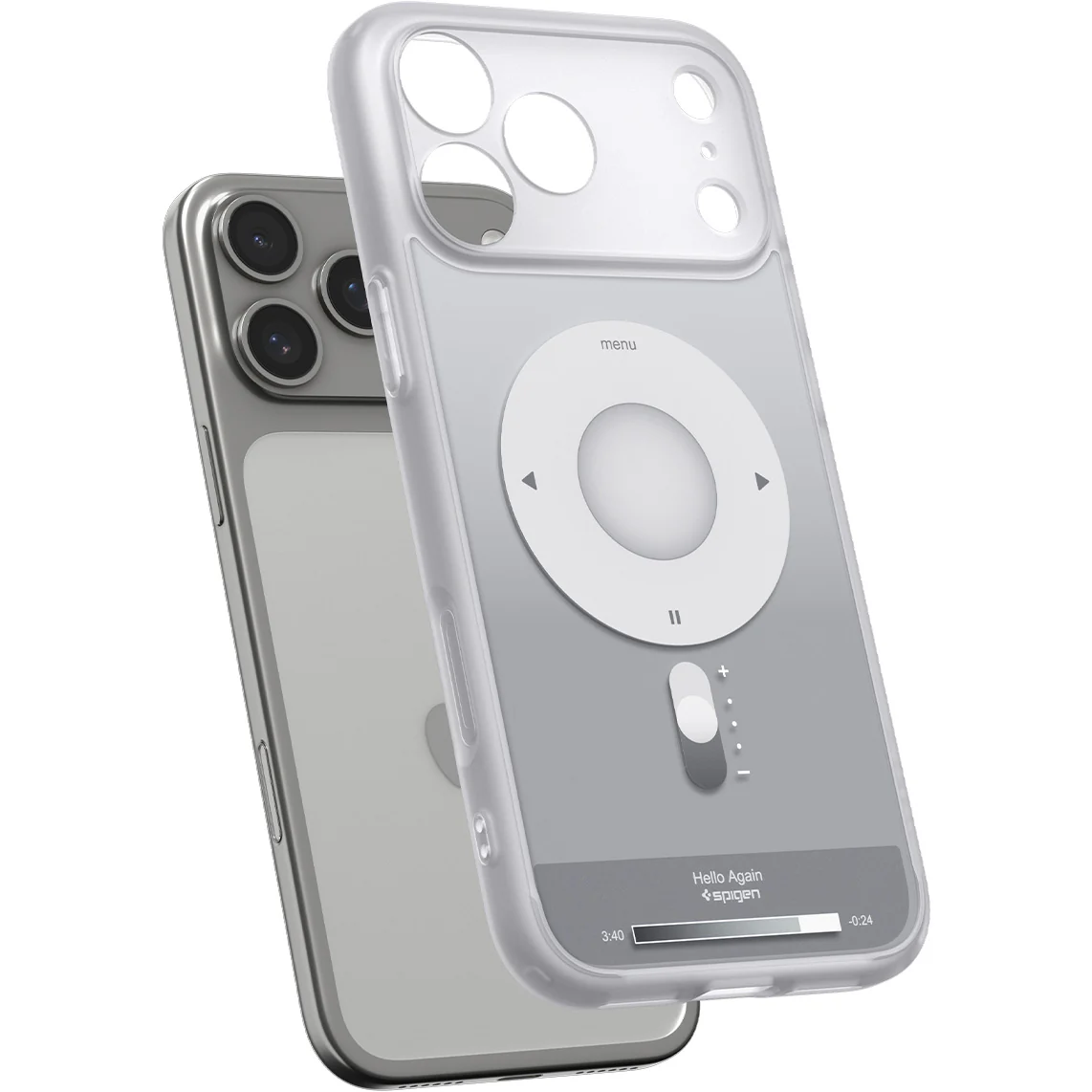 Handyhülle für iPhone 17 Pro, Spigen Ultra Hybrid Mag mit MagSafe, Grau-Weiß (Classic) - Image 4