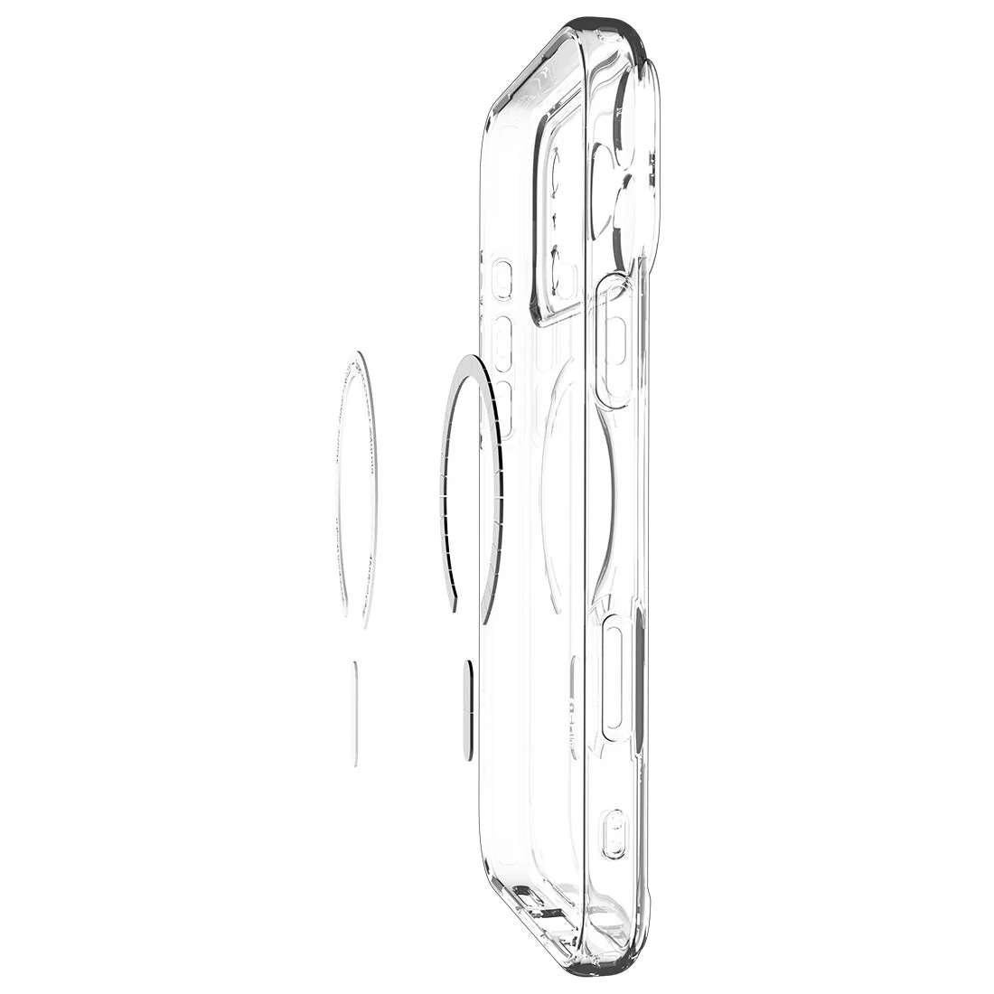Handyhülle für iPhone 17 Pro, Spigen Ultra Hybrid Mag mit MagSafe, Transparent-Golden - Image 12
