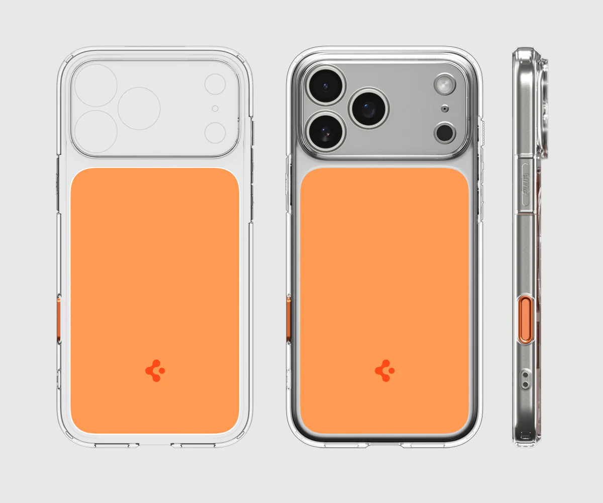 Handyhülle für iPhone 17 Pro, Spigen Ultra Hybrid T Mag (CC) mit MagSafe, Transparent-Orange - Image 7