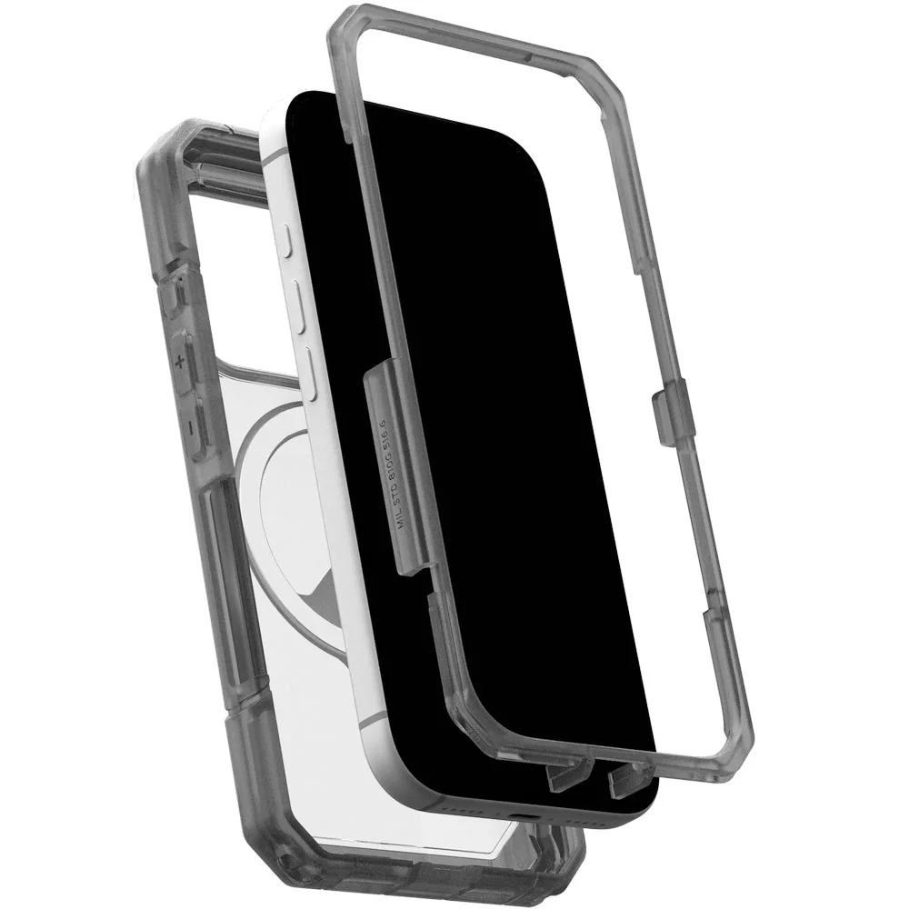 Handyhülle für iPhone 17 Pro, Urban Armor Gear Trooper Mag, Transparent mit schwarzen Rahmen - Image 2