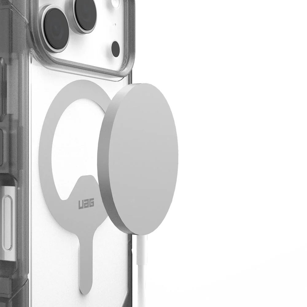 Handyhülle für iPhone 17 Pro, Urban Armor Gear Trooper Mag, Transparent mit schwarzen Rahmen - Image 3