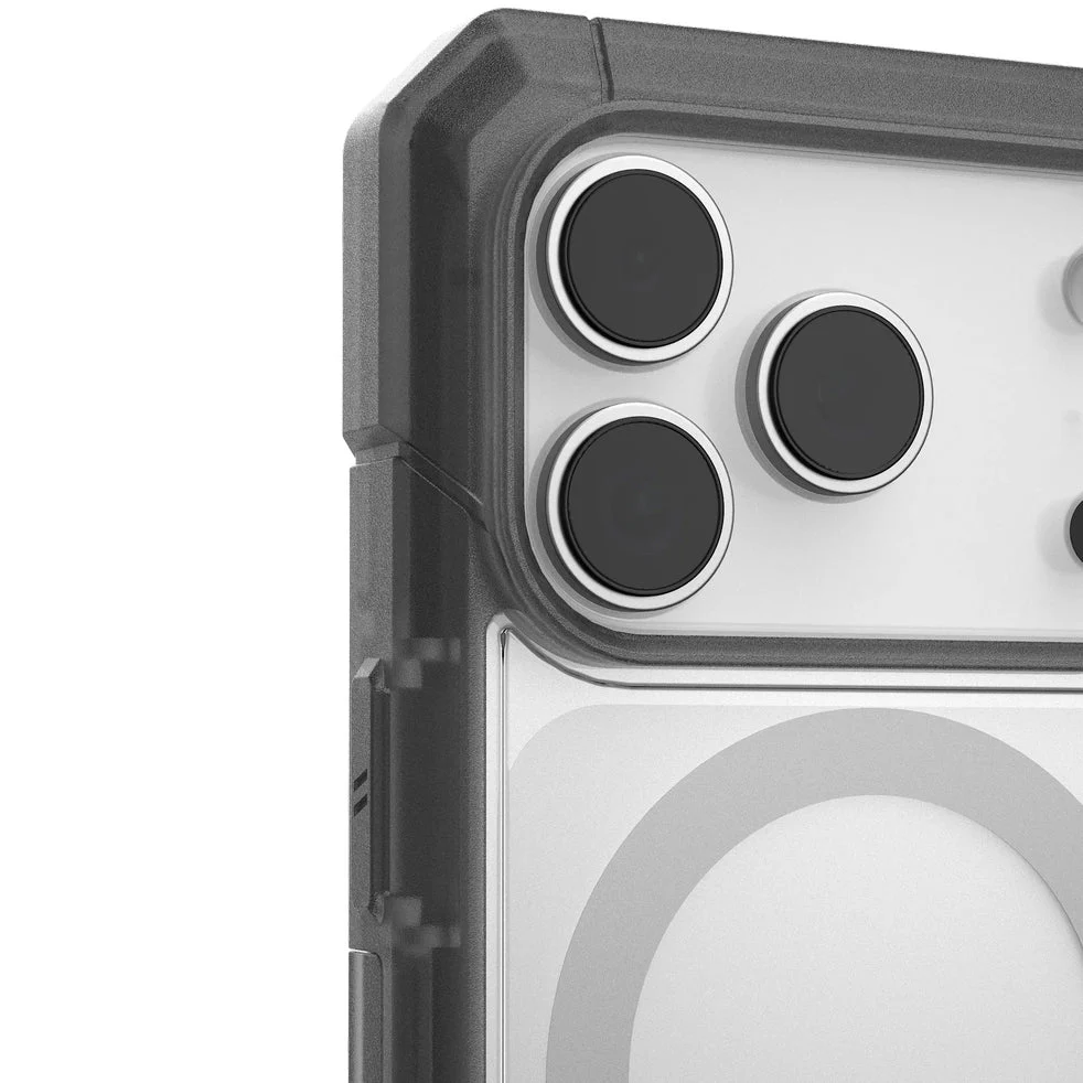 Handyhülle für iPhone 17 Pro, Urban Armor Gear Trooper Mag, Transparent mit schwarzen Rahmen - Image 4