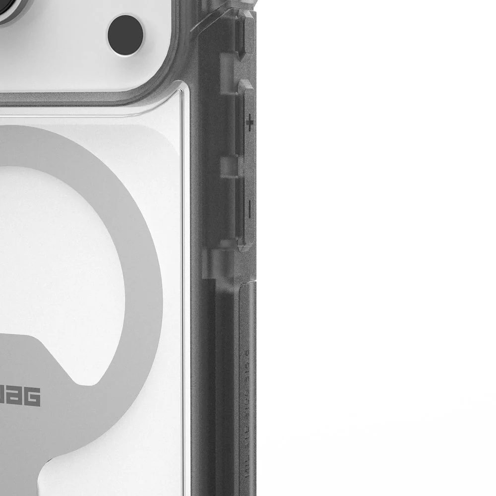 Handyhülle für iPhone 17 Pro, Urban Armor Gear Trooper Mag, Transparent mit schwarzen Rahmen - Image 6