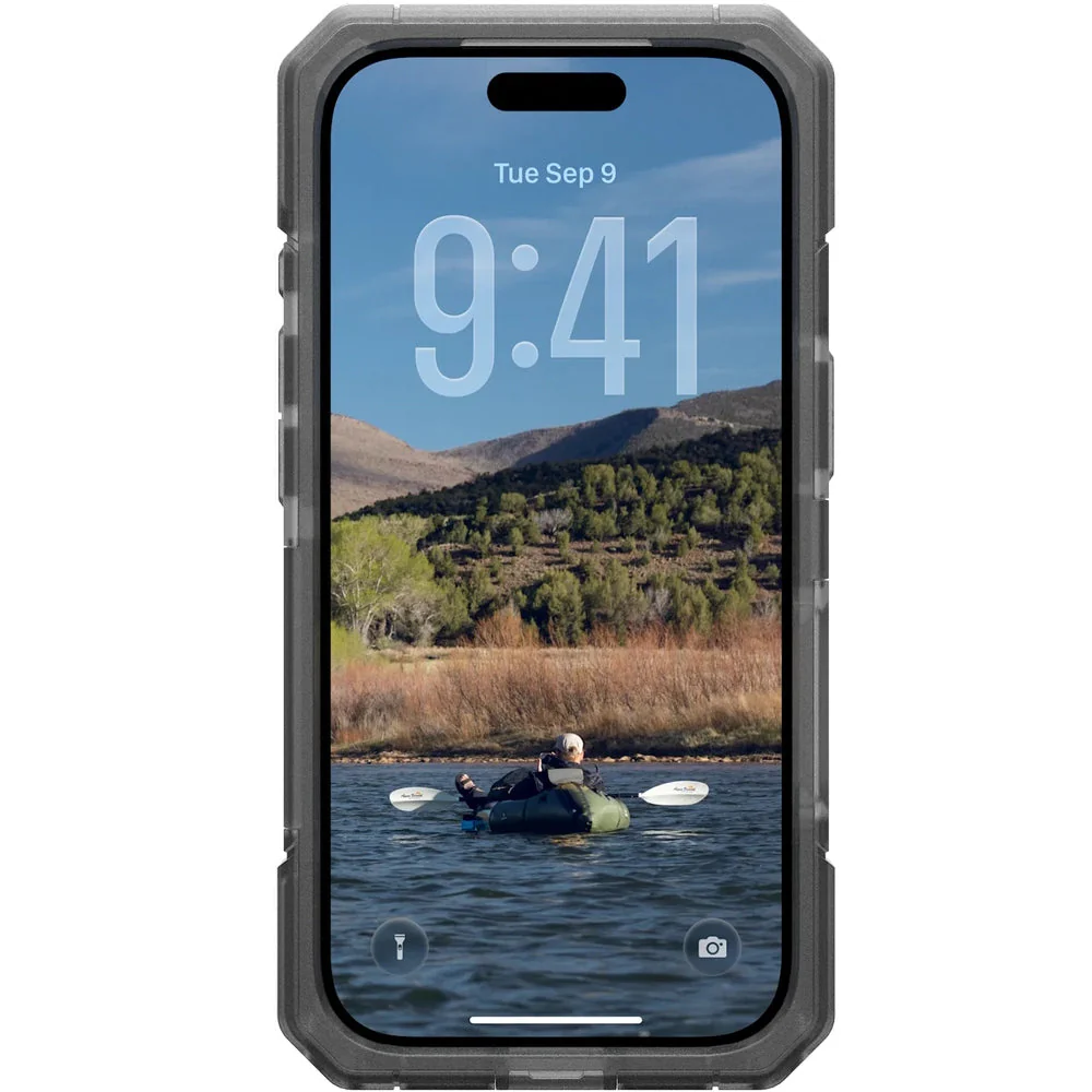 Handyhülle für iPhone 17 Pro, Urban Armor Gear Trooper Mag, Transparent mit schwarzen Rahmen - Image 8