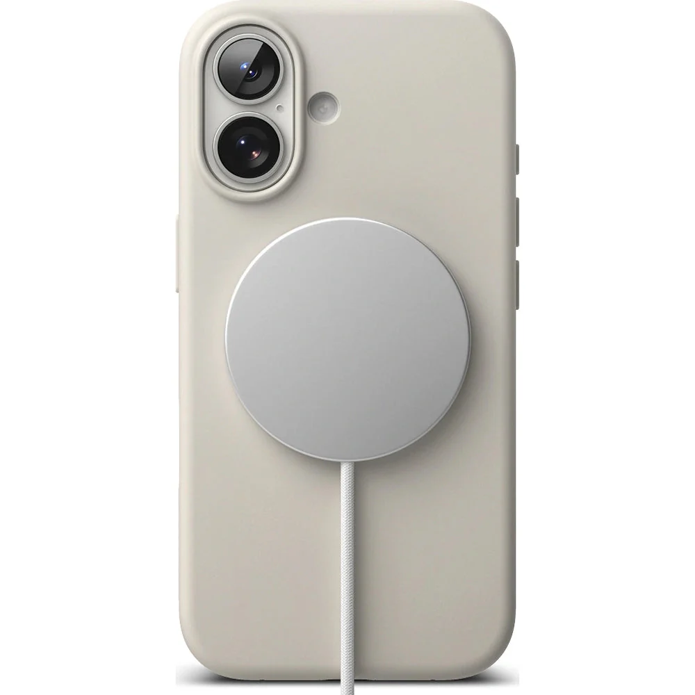Handyhülle für iPhone 17, Ringke Silicone CC Magnetic mit MagSafe, Beige - Image 5