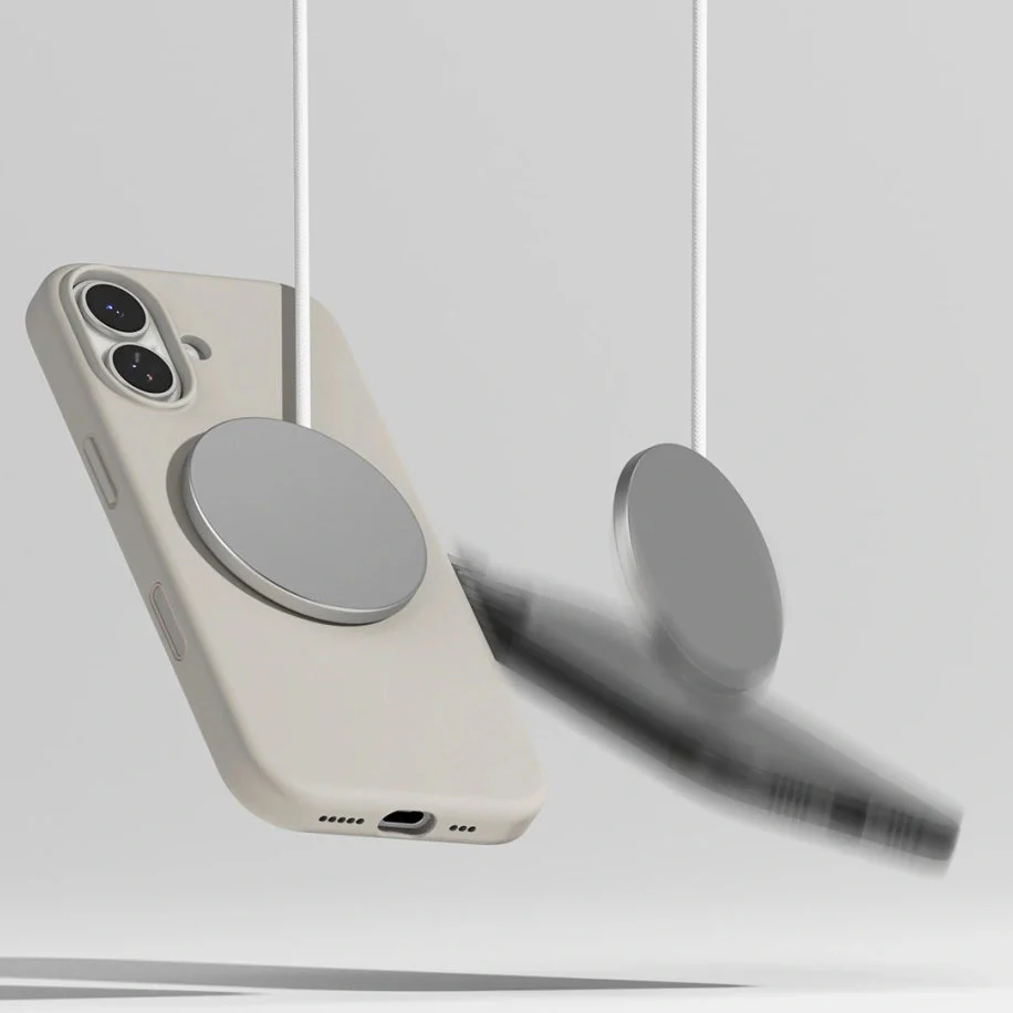 Handyhülle für iPhone 17, Ringke Silicone CC Magnetic mit MagSafe, Beige - Image 8