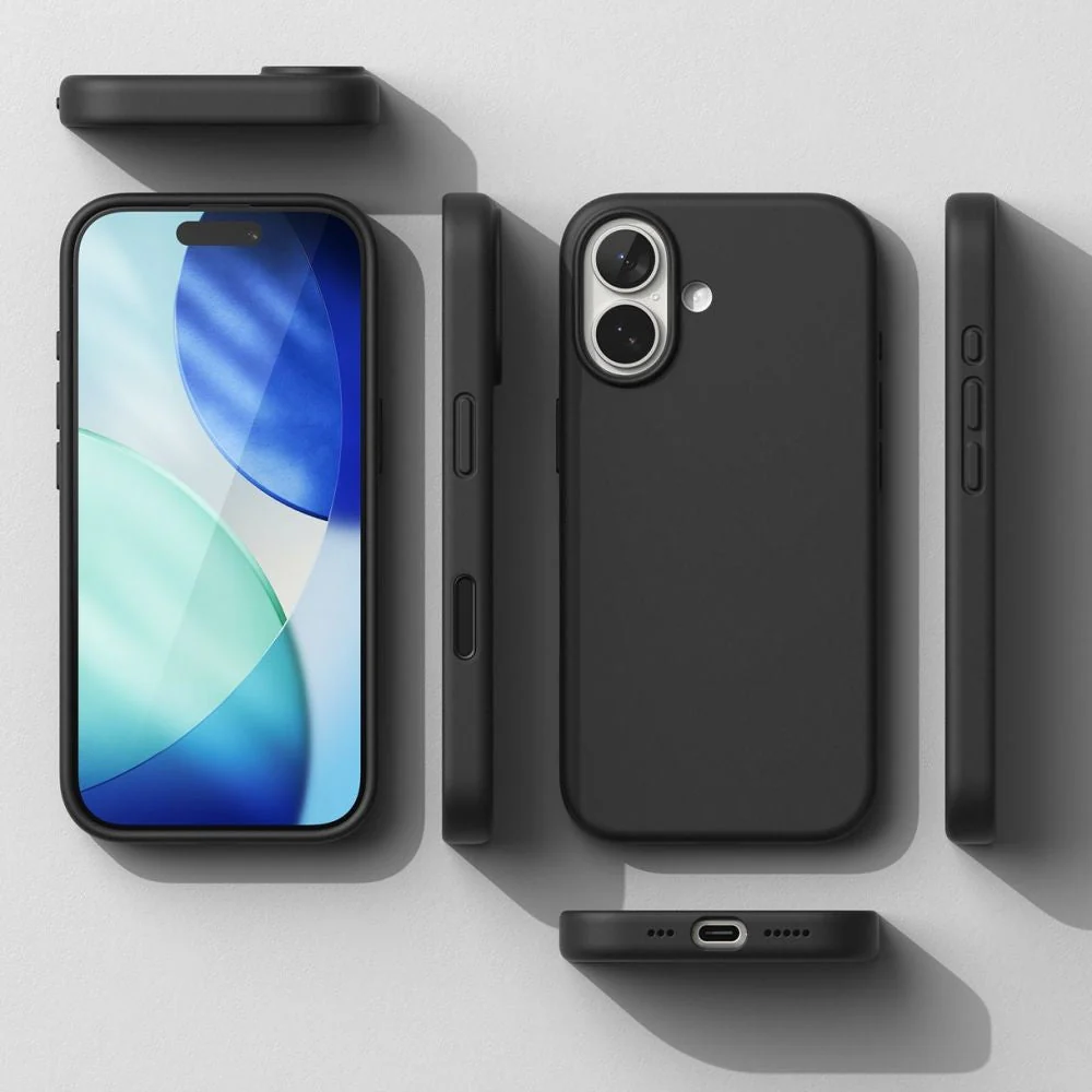 Handyhülle für iPhone 17, Ringke Silicone CC Magnetic mit MagSafe, Schwarz - Image 5