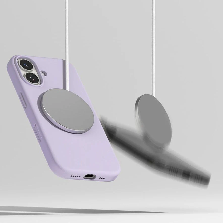 Handyhülle für iPhone 17, Ringke Silicone CC Magnetic mit MagSafe, Violett - Image 8