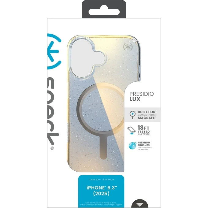 Handyhülle für iPhone 17, Speck Presidio Lux MagSafe, Blau mit Glitzer - Image 15
