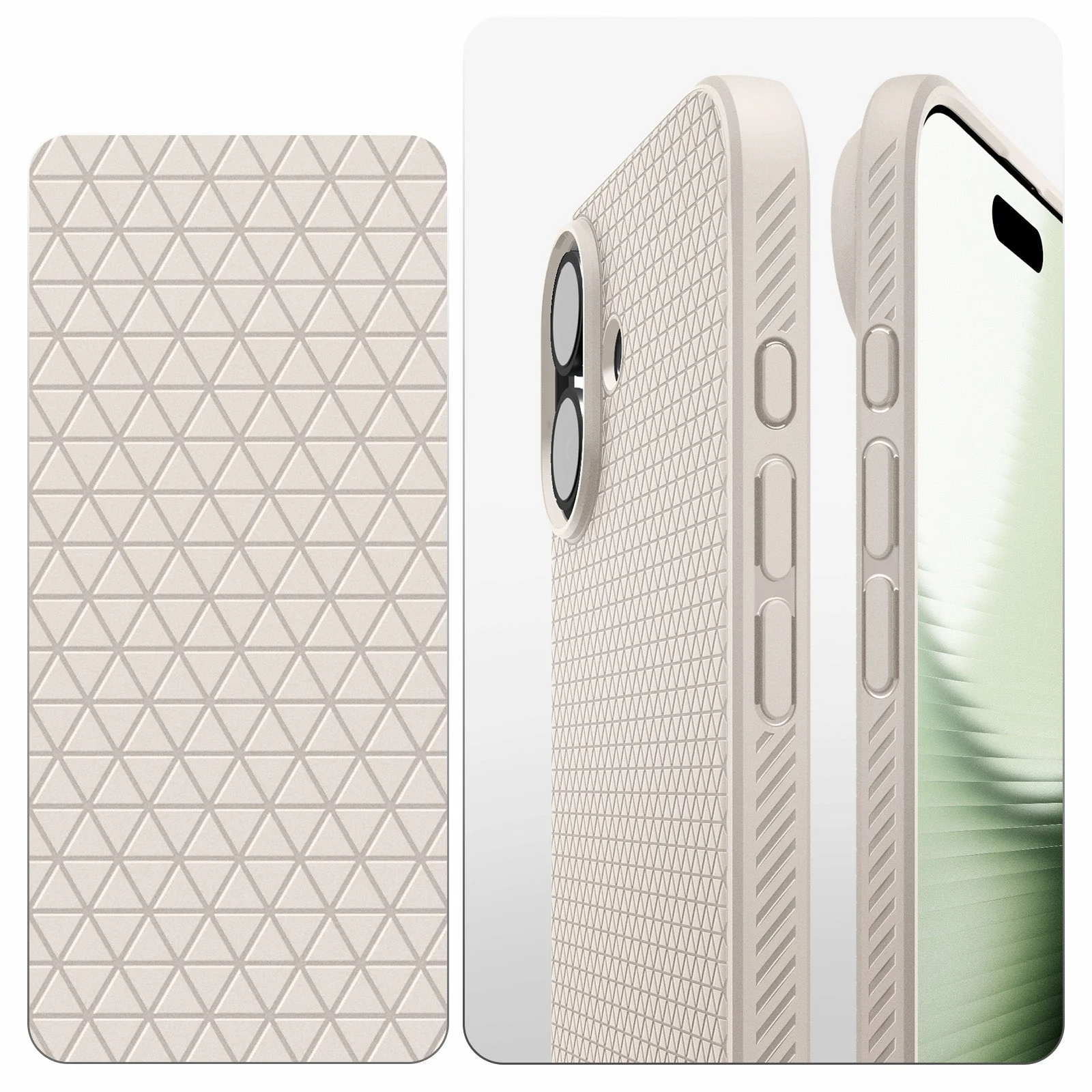 Handyhülle für iPhone 17, Spigen Liquid Air, Beige - Image 3