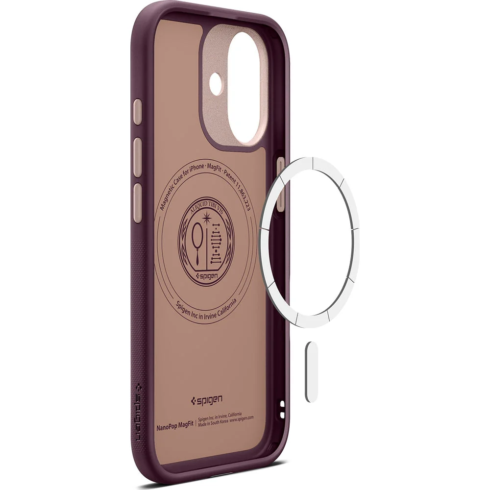 Handyhülle für iPhone 17, Spigen Nano Pop Mag mit MagSafe, Dunkelrot-Rosa - Image 8
