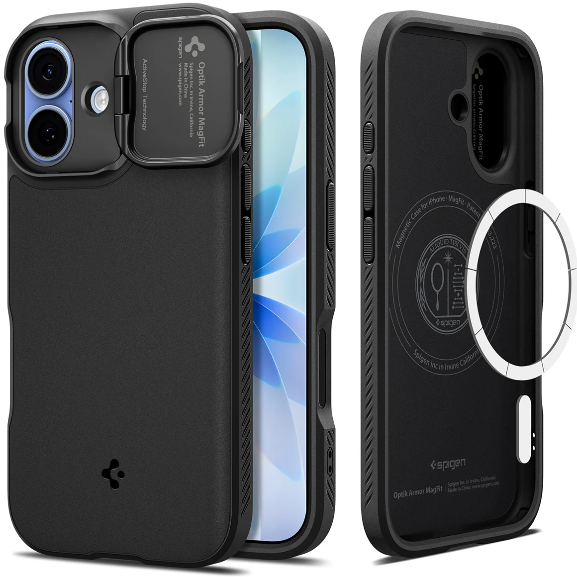 Handyhülle für iPhone 17, Spigen Optik Armor Mag mit MagSafe, Schwarz - Image 18