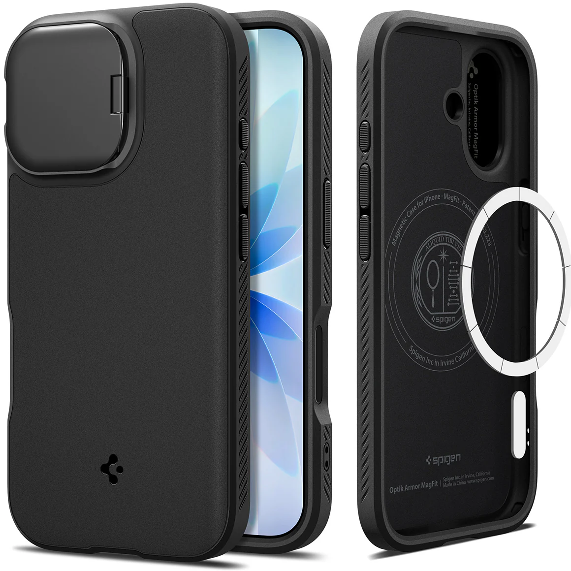 Handyhülle für iPhone 17, Spigen Optik Armor Mag mit MagSafe, Schwarz - Image 19
