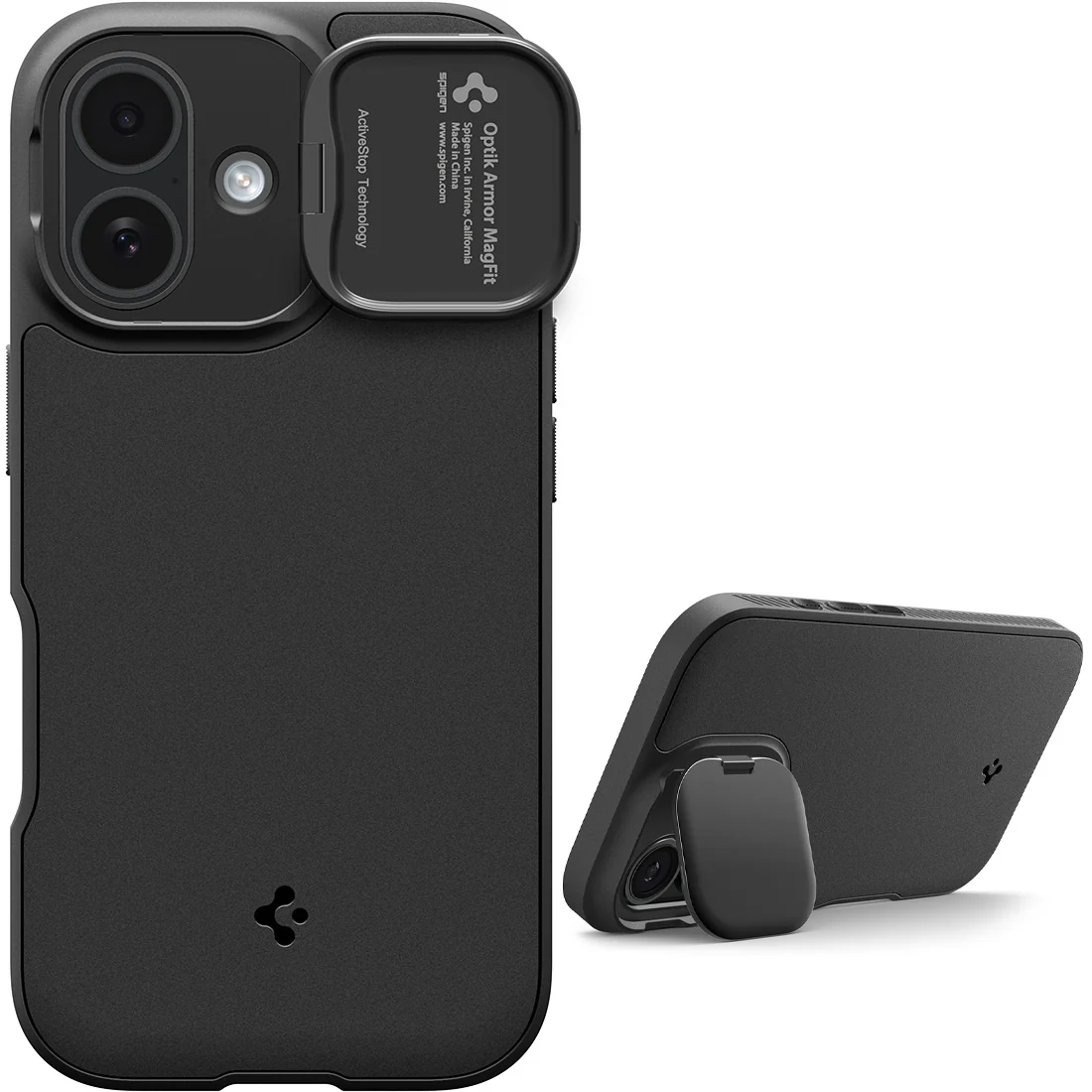 Handyhülle für iPhone 17, Spigen Optik Armor Mag mit MagSafe, Schwarz - Image 8