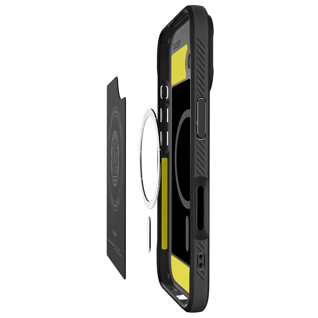Handyhülle für iPhone 17, Spigen Rugged Armor Mag mit MagSafe, Schwarz - Image 12