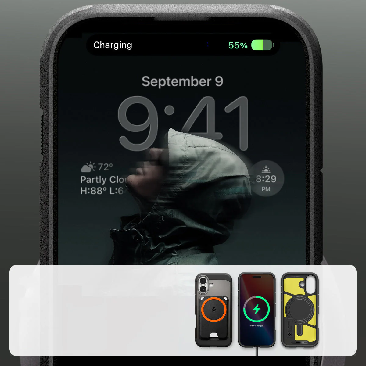 Handyhülle für iPhone 17, Spigen Tough Armor T Mag (CC) mit MagSafe, Rotguss - Image 3
