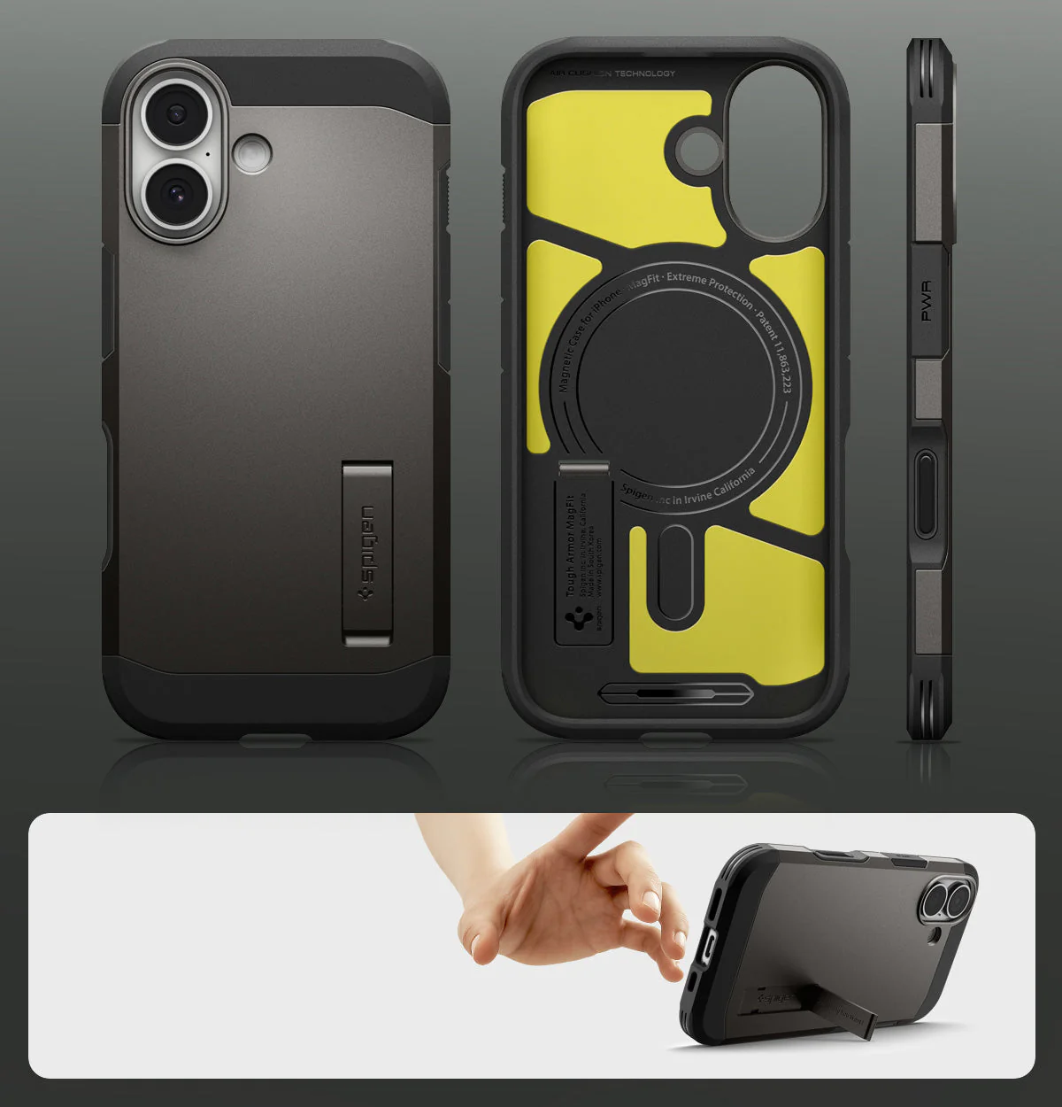 Handyhülle für iPhone 17, Spigen Tough Armor T Mag (CC) mit MagSafe, Rotguss - Image 7