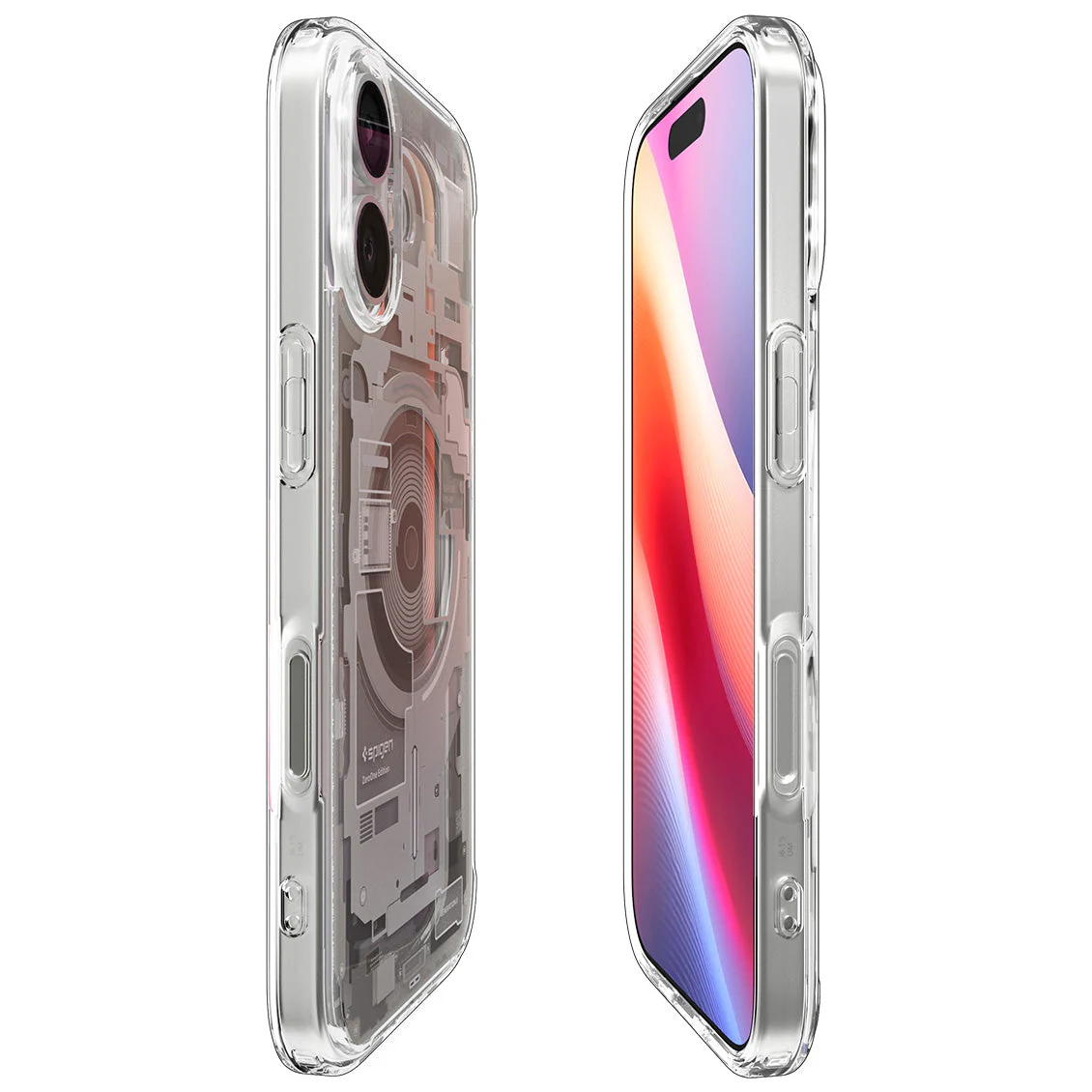 Handyhülle für iPhone 17, Spigen Ultra Hybrid Mag mit MagSafe, Beige-Transparent (Zero One) - Image 14